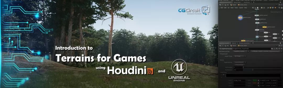 Houdini-17.5地形与虚幻4【Houdini和虚幻的地形介绍】cg教程-建模教程-教程学习大侠教程