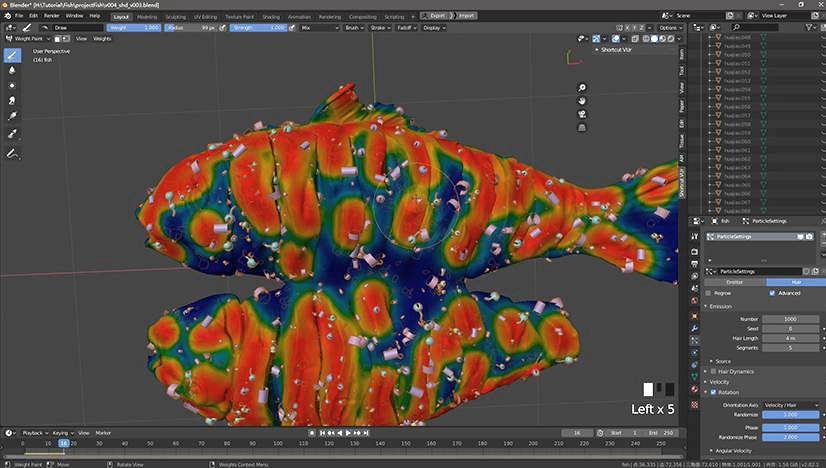 图片[5]cg教程-建模教程-教程学习Blender烤鱼全流程案例教学cg教程-建模教程-教程学习大侠教程