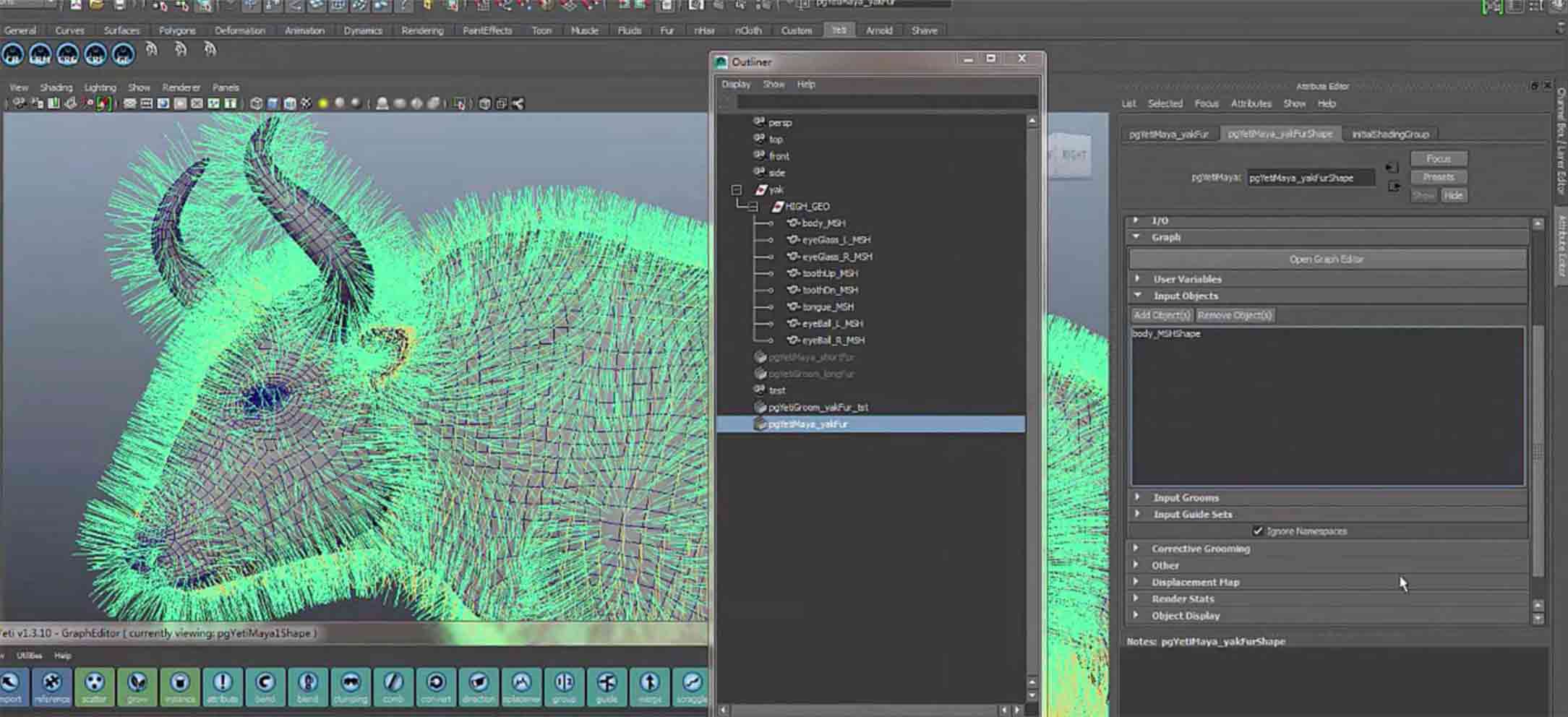 图片[1]cg教程-建模教程-教程学习超写实角色生物牦牛毛发教程cg教程-建模教程-教程学习大侠教程