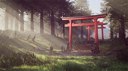 Unreal Engine 4 户外森林场景全流程教学cg教程-建模教程-教程学习大侠教程