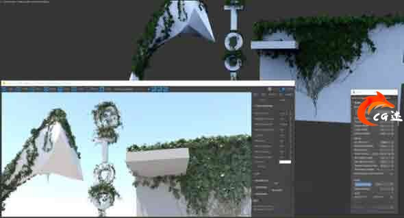 3DS MAX藤蔓生长插件 Gtools Ivy Generator 0.77 3ds Max 2018 – 2022cg教程-建模教程-教程学习大侠教程