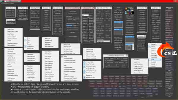 3DS MAX自定义快捷工具栏 Rappa Tools V3.56 3ds Max 2010-2023cg教程-建模教程-教程学习大侠教程