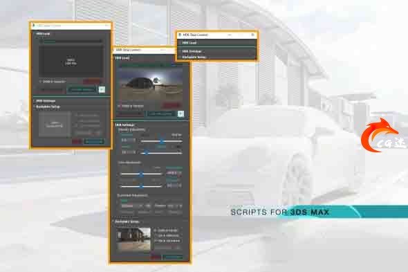 3DS MAX HDRI高动态控制插件 HDR Total Control V2.5 for 3Ds Max & Coronacg教程-建模教程-教程学习大侠教程